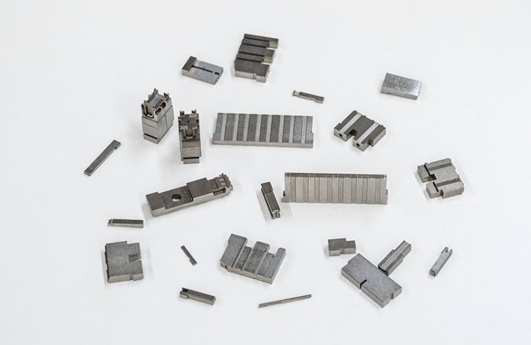 Connector injection mold parts